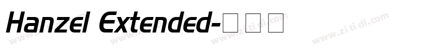 Hanzel Extended字体转换